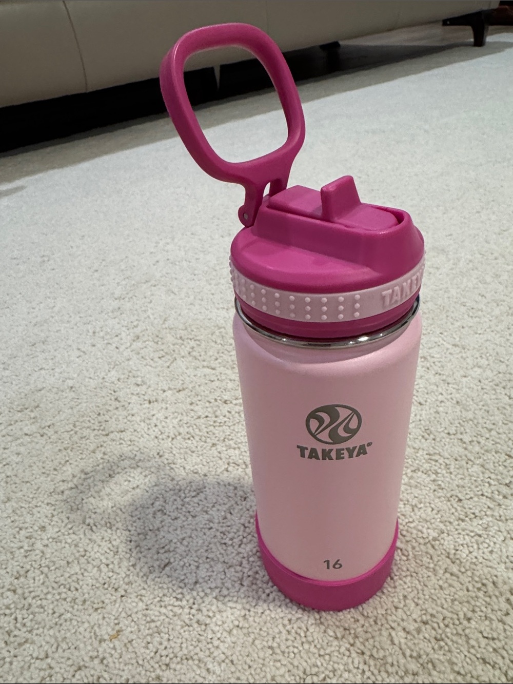 Takeya Kids Pink Insulated Water Bottle - 16oz